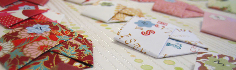origami homemade advent calendar pattern