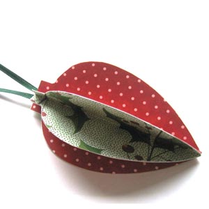 homemade paper baubles
