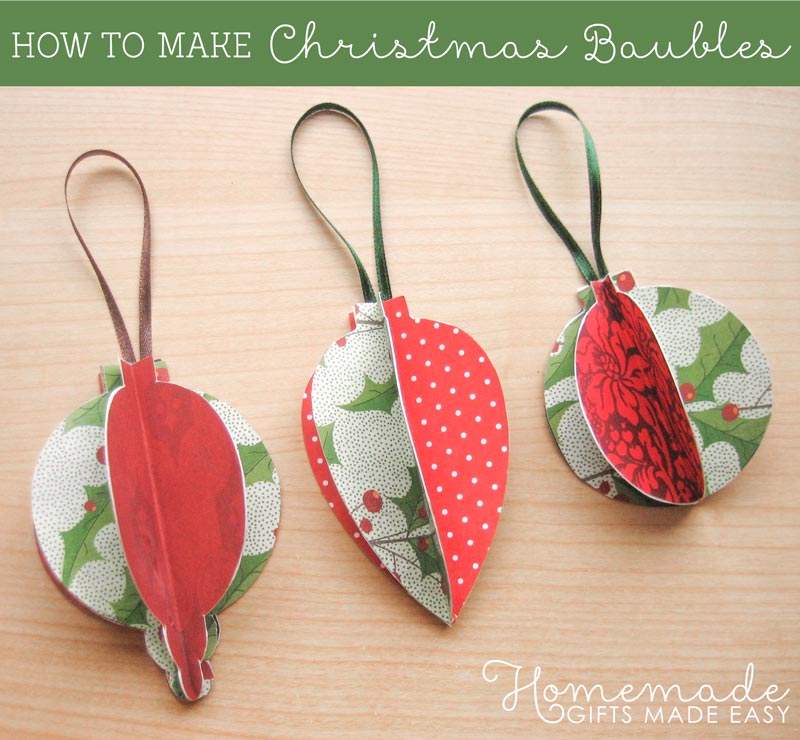 homemade christmas baubles
