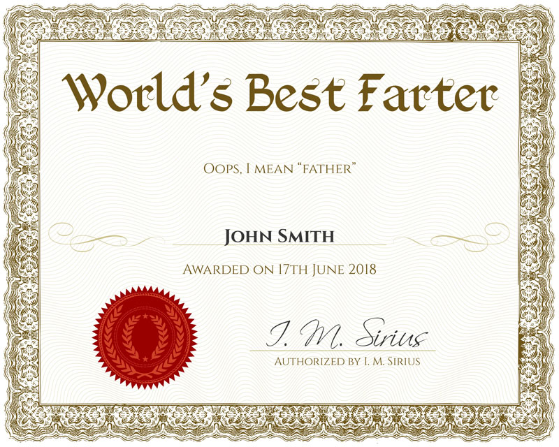 homemade fathers day gift certificate