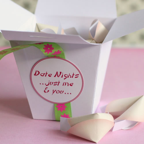 date night fortune cookies homemade romantic gift