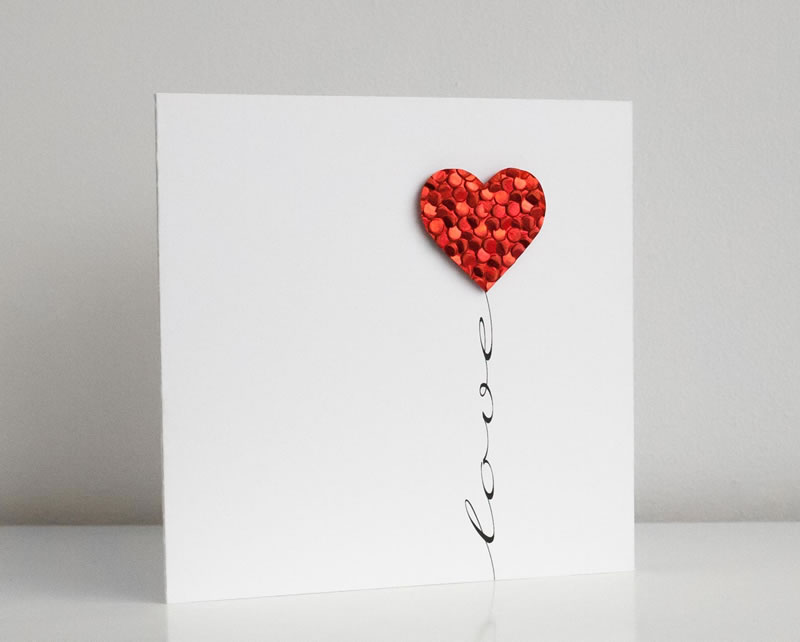 homemade valentine card heart balloon printable