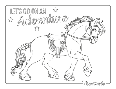 horse coloring pages for girls