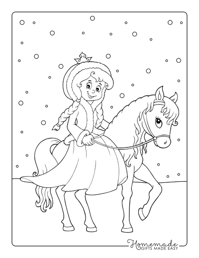 horse coloring pages for girls