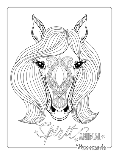 Horse Tracing Pack Coloring Page