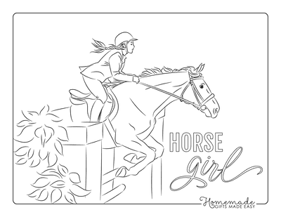 Horse Tracing Pack Coloring Page