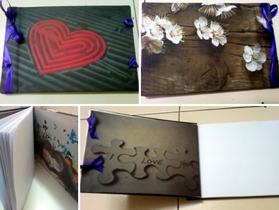 Heart Notebooks + Japanese Book Binding Tutorial