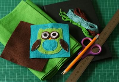 how to make a journal cover felt project