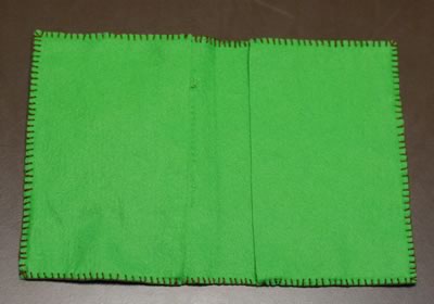 how to make a journal cover felt project