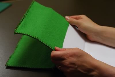 how to make a journal cover felt project