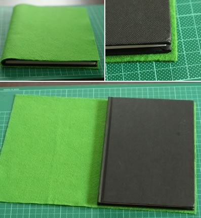 how to make a journal cover felt project