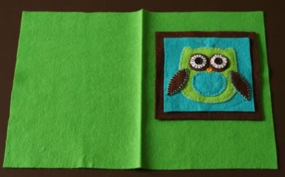 how to make a journal cover felt project