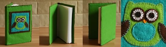 how to make a journal cover felt project