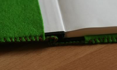 how to make a journal cover felt project