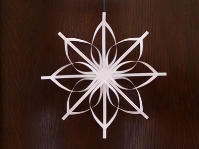 delicate christmas star - how to make