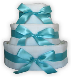 how to make diaper cakes - ribbon bows