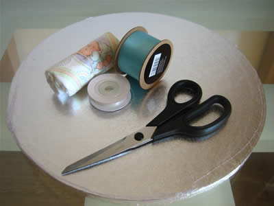 how to make a diaper cake - materials
