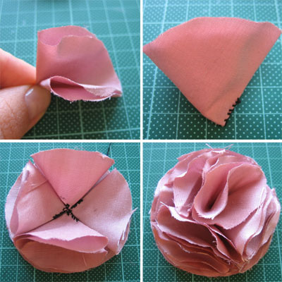 how to make fabric flowers