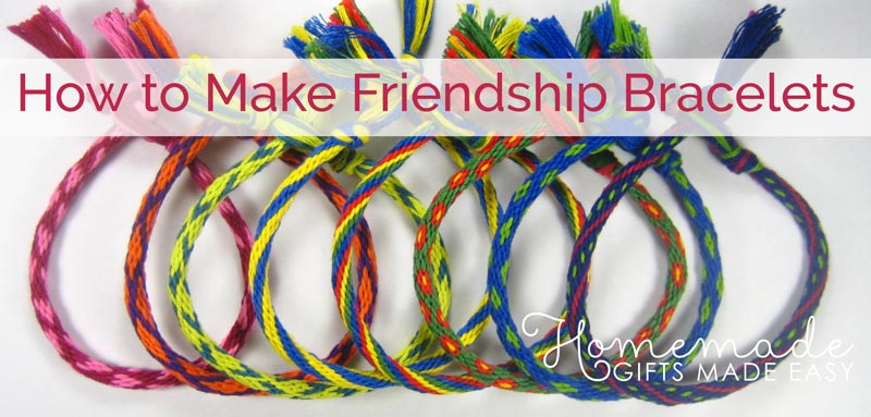 Friendship bracelet round pattern