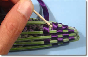 how to make lavender wands step 6