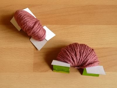 how to make pom poms step 3
