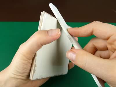 how to make tile coasters file edges