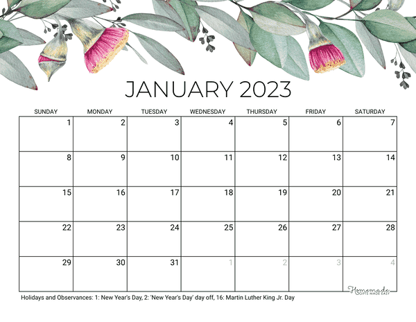 Printable Calendar Free Printable Monthly Calendars To Download For 