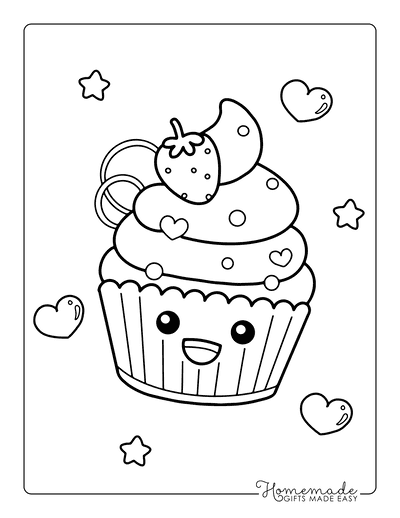 Kawaii Coloring Pages Printable PDF - Coloringfolder.com