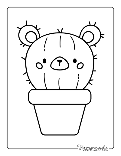 Easy Coloring Pages Cute