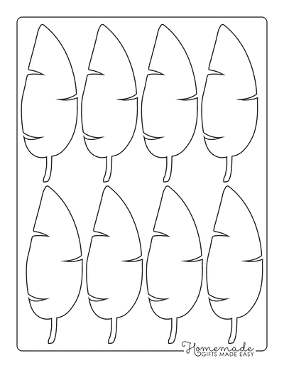 Banana Leaf Template Printable