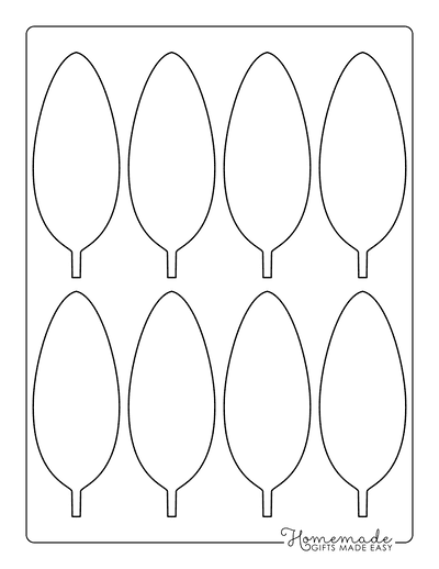 Leaf Template Oval Small