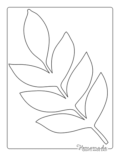 Leaf Template Tropical Compound Large