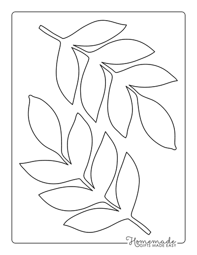 Tropical Leaf Template Printable - Portal Tutorials