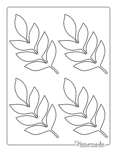 Free Printable Leaf Template