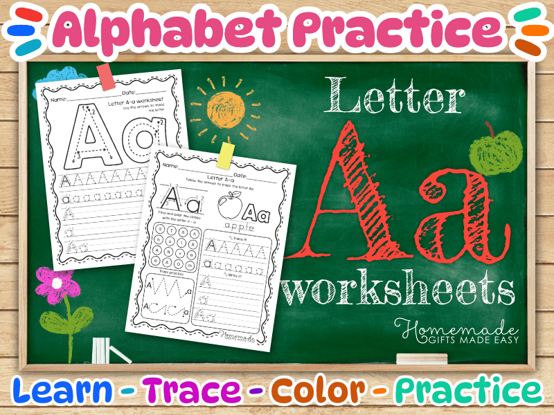 printable letter a worksheets