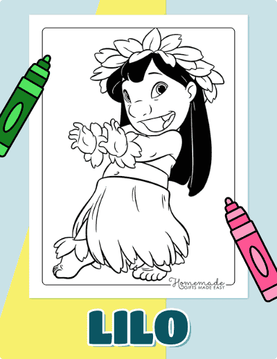Lilo Stitch Coloring Pages