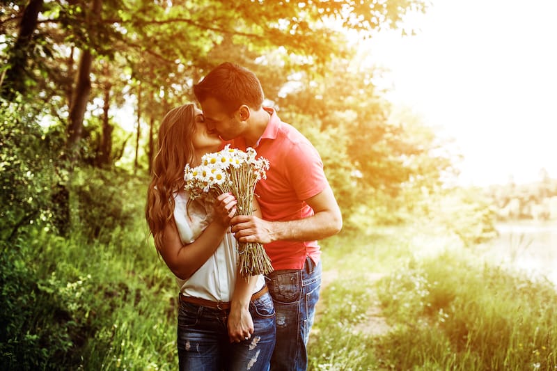 love messages for her forest couple mood image