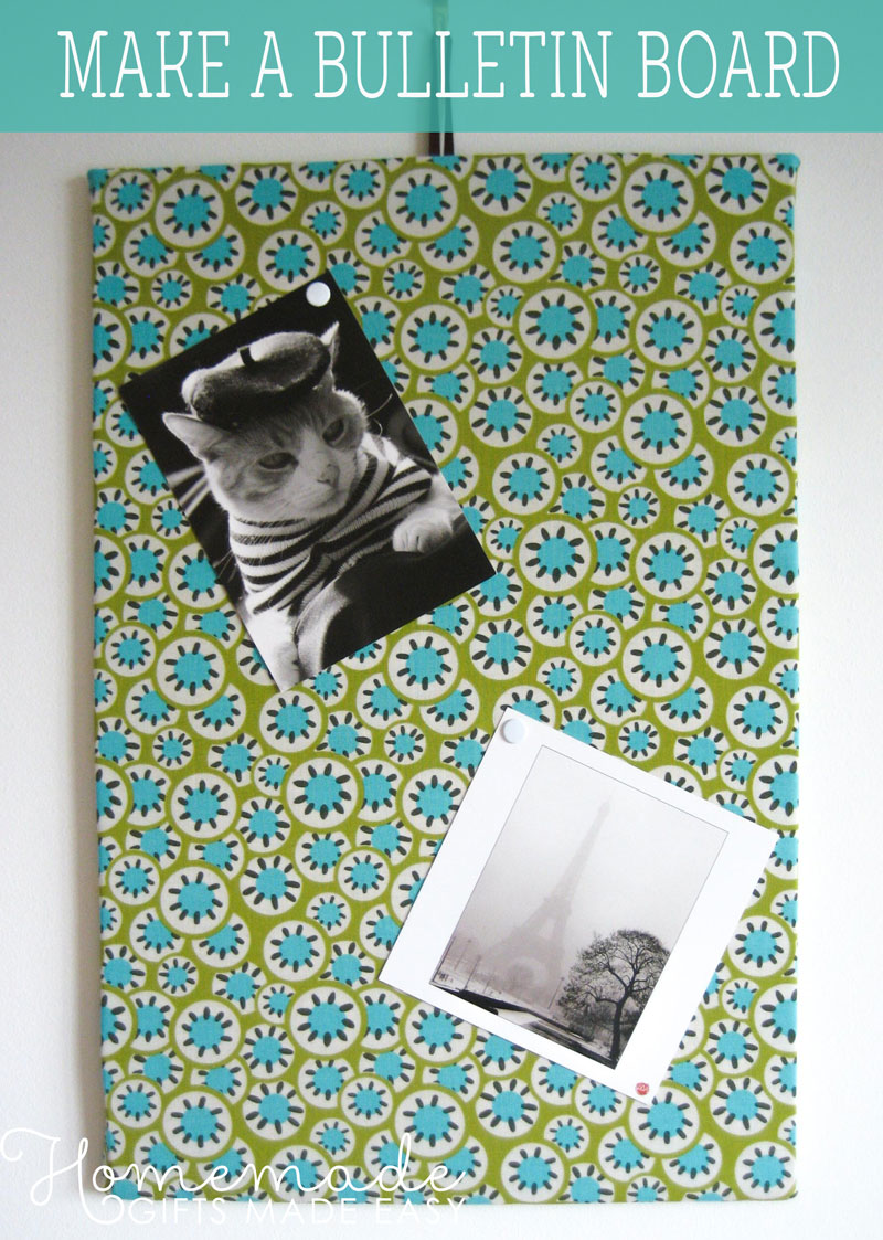 DIY Bulletin Board - Make Your Own Fabric Bulletin Board Easily