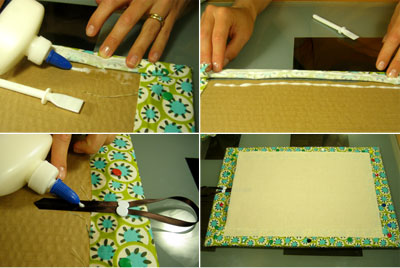 Make A Bulletin Board - Easy Fabric Memo Board Instructions