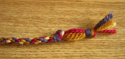 make a friendship bracelet step 6