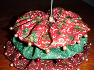 make a miniature christmas tree - bead spacers
