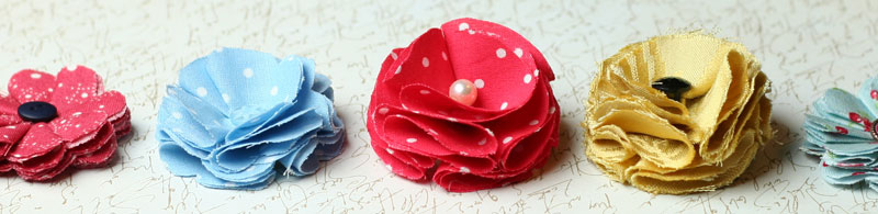 make fabric flowers