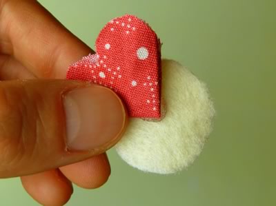 make fabric flowers flat step 4b