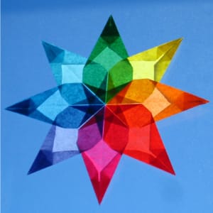 DIY Paper Star Lantern 3D Papercraft template PDF (2890000)