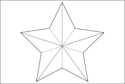 3d paper star template