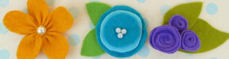 making felt flowers