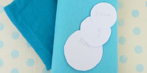 making felt flowers materials