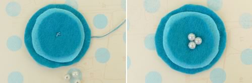 making felt flowers materials
