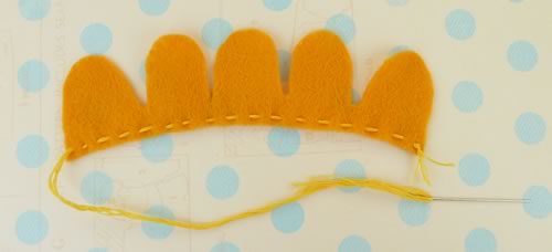 making felt flowers materials
