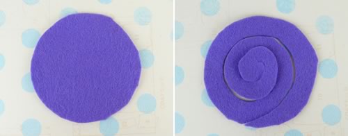 making felt flowers materials